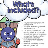 Feelings Classroom Guidance Lesson - Recognizing Emotions Activity