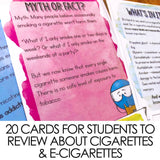 Vaping Cigarettes and E-Cigarettes Classroom Guidance Lesson