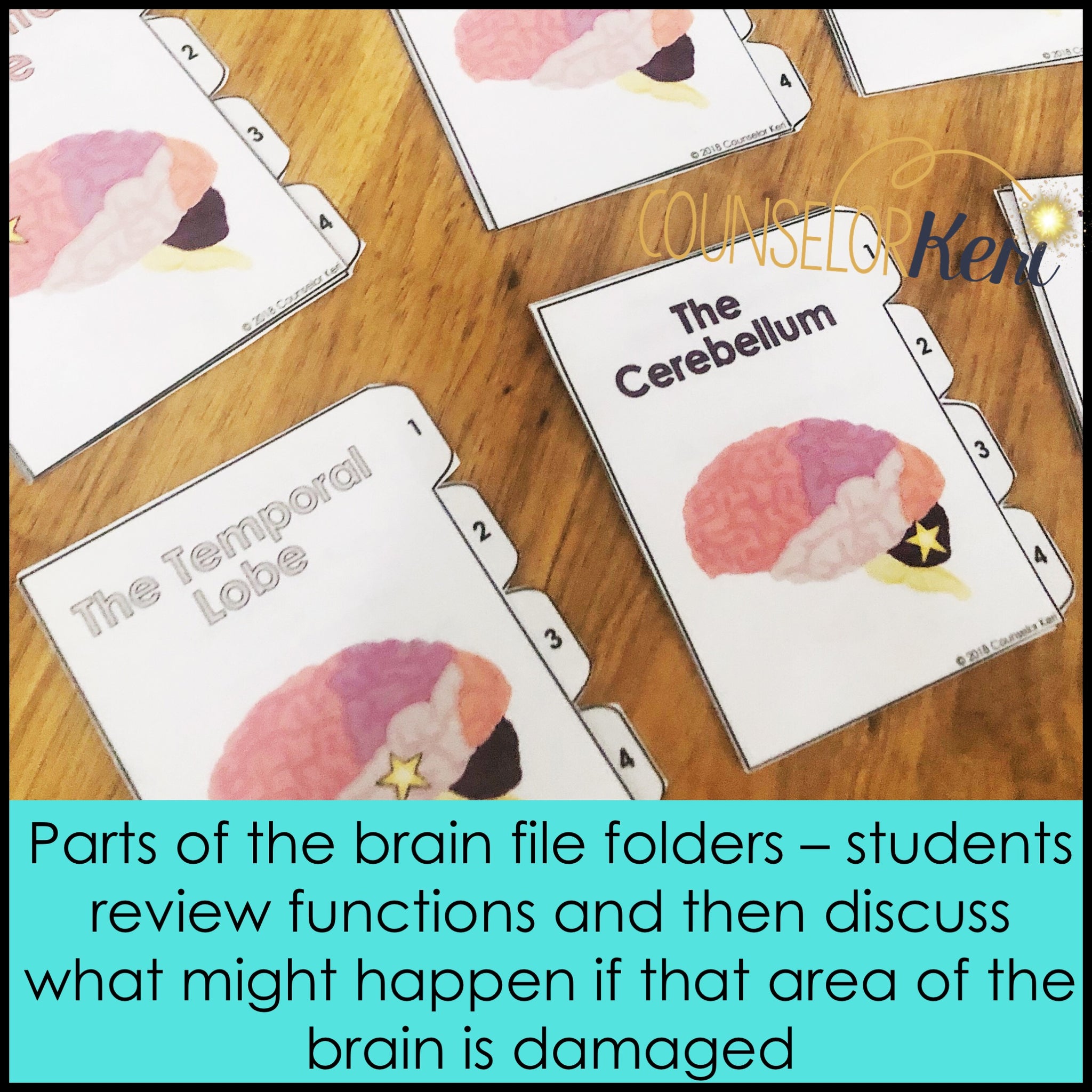 Brain Lessons Parts of the Brain Classroom Guidance Lesson & Brain Centers ...