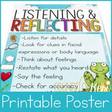 Active Listening & Reflecting Classroom Guidance Lesson for Conflict Resolution