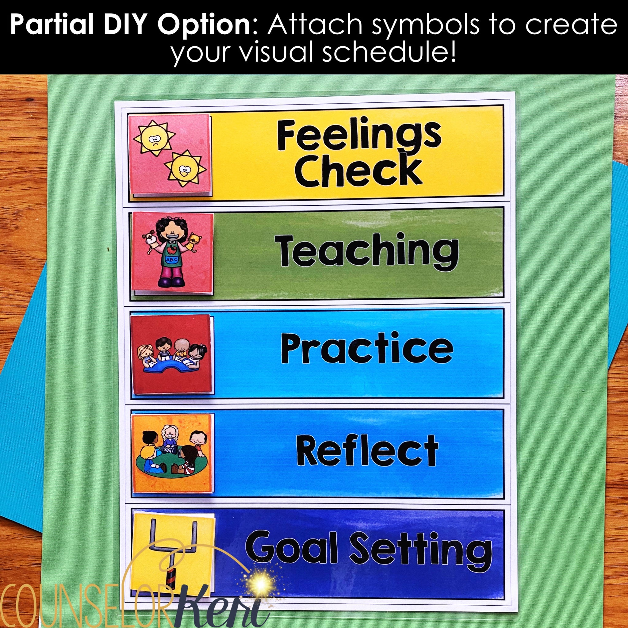 Build Routine Counselling Counseling Visual Schedules for Classroom Guidance and Group Routines ...