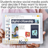 Digital Footprint Digital Activity for Google Classroom Distance Learning