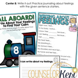 Calming Strategies Activity Classroom Guidance Lessons: Coping Skills Centers