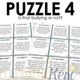 Bullying Prevention Escape Room: Bullying Activity for School Counseling