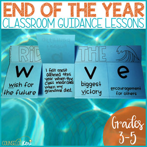 End of the Year Reflection School Counseling Classroom Guidance Lesson
