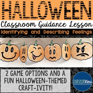 Halloween Classroom Guidance Lesson - Early Elementary - School Counseling