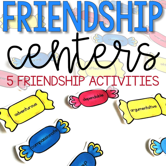 Friendship Centers: Friendship Activities for School Counseling