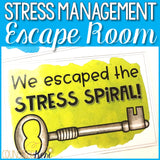 Stress Management Activities: Stress Escape Room for School Counseling