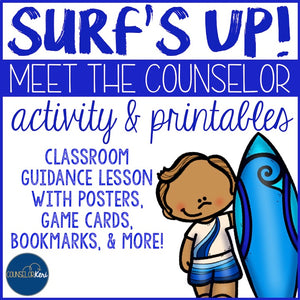 Meet the Counselor Classroom Guidance Lesson Activity Pack School Counseling