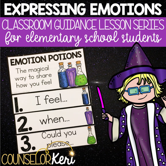 Expressing Emotions Classroom Guidance Lesson for Elementary School Counseling