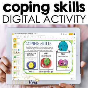 Coping Skills Digital Activity for Google Classroom Distance Learning