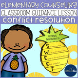 Conflict Resolution Classroom Guidance Lesson for School Counseling Pineapple