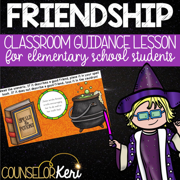 Friendship Activity Classroom Guidance Lesson with Digital/Paperless Activity