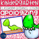 Apologizing Classroom Guidance Lesson for Early Elementary School Counseling