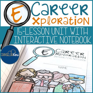 Career Exploration Unit with Interactive Notebook for Career Education