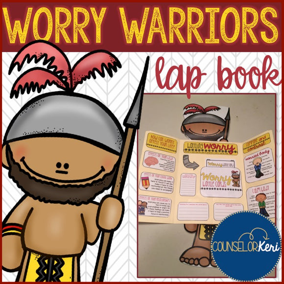 Worry/Anxiety Management Lap Book for Elementary School Counseling