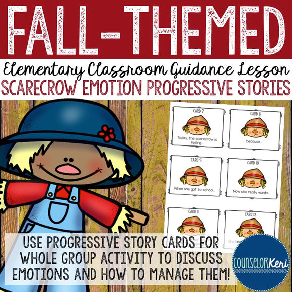 Fall Classroom Guidance Lesson - Emotions - Cooperation - School Counseling