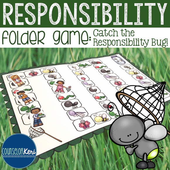 Responsibility Folder Game: Responsibility Activity for Elementary School Counseling