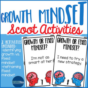 Growth Mindset Scoot Activities - Elementary School Counseling
