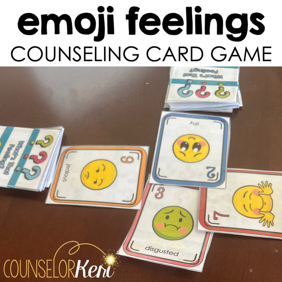 Feelings Counseling Card Game: Share Emotions and I Statements