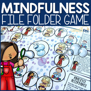 Mindfulness File Folder Game: Mindfulness Activity for School Counseling
