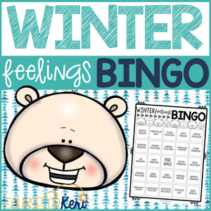 Winter Feelings Bingo Game Emotions Activity for School Counseling