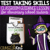 Test Taking Strategies Classroom Guidance Lesson with Test Taking Skills Game