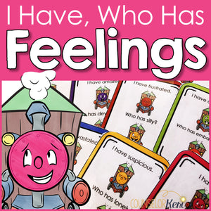 Feelings Game: I Have Who Has Counseling Game to Practice Identifying Emotions
