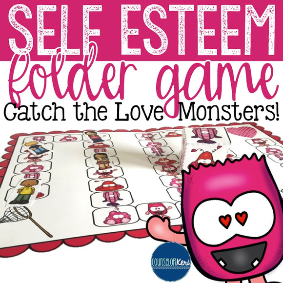 Self Esteem File Folder Game for Elementary School Counseling