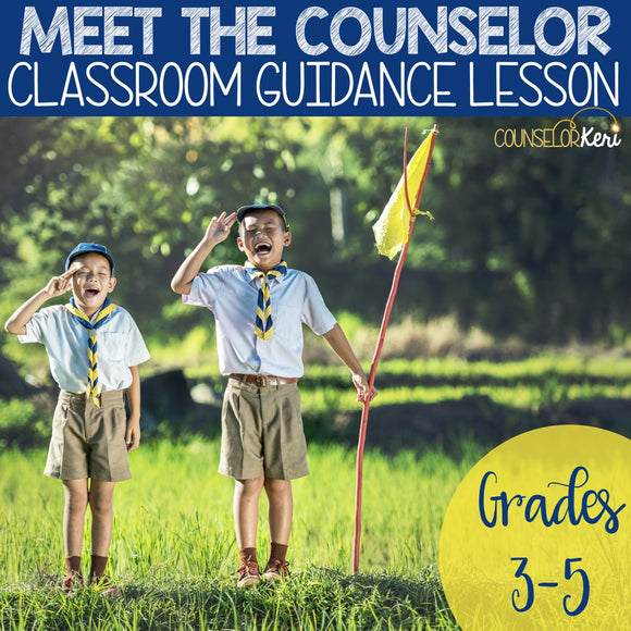 Meet the Counselor Classroom Lesson Digital Activity for School Counseling