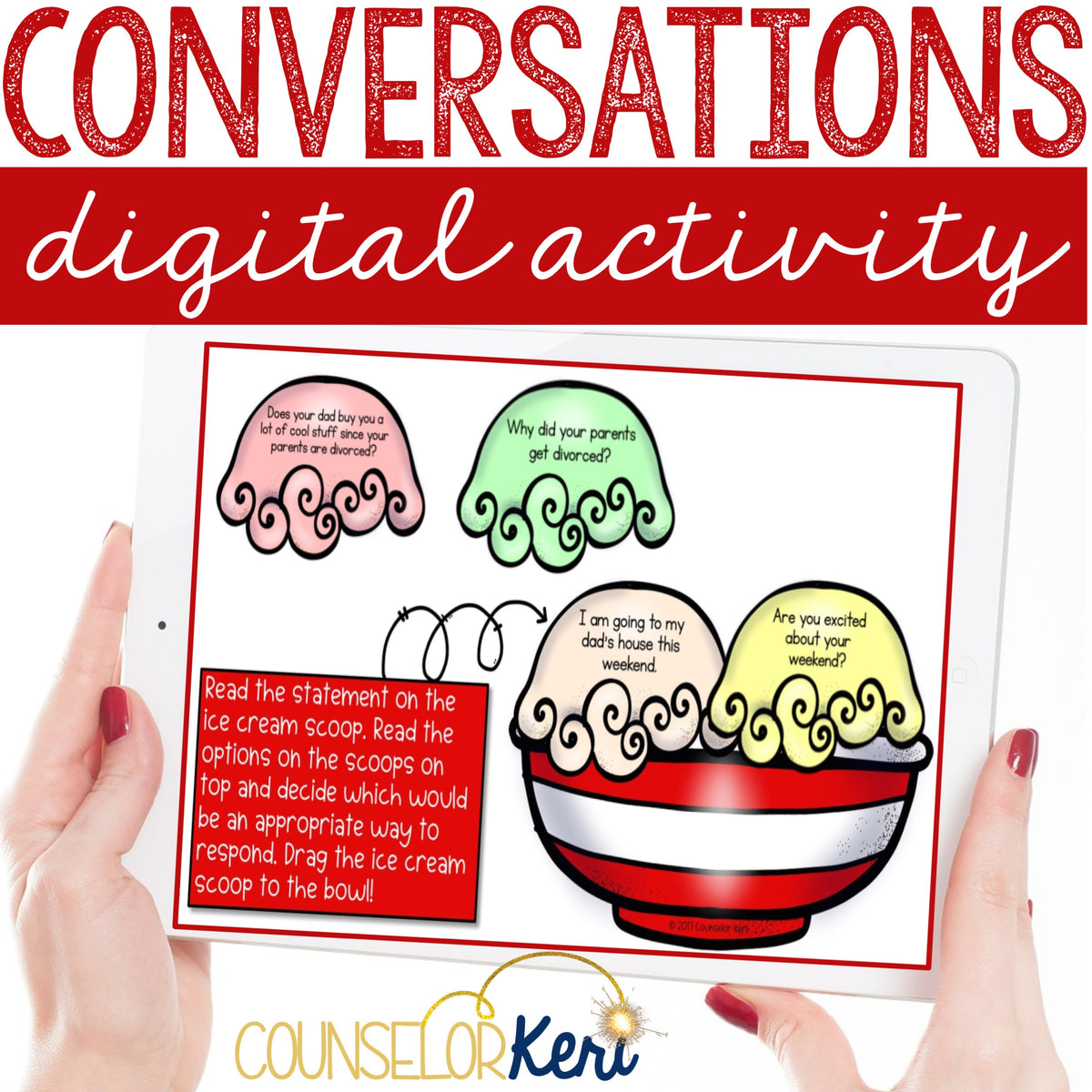 Conversations Social Skills Digital Activity for Elementary School Cou ...