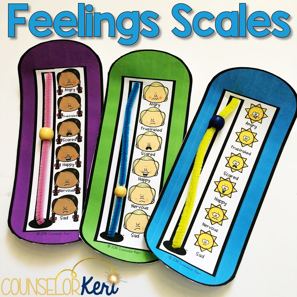 Emotion Scale Ruler Feelings Gauge: Easily Identify Feelings with an Emotion Scale ...