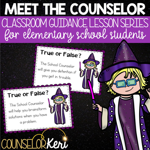Meet the Counselor Classroom Guidance Lesson for Elementary School