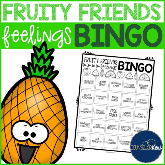 Feelings BINGO Emotion Recognition Game for Elementary School Counseling