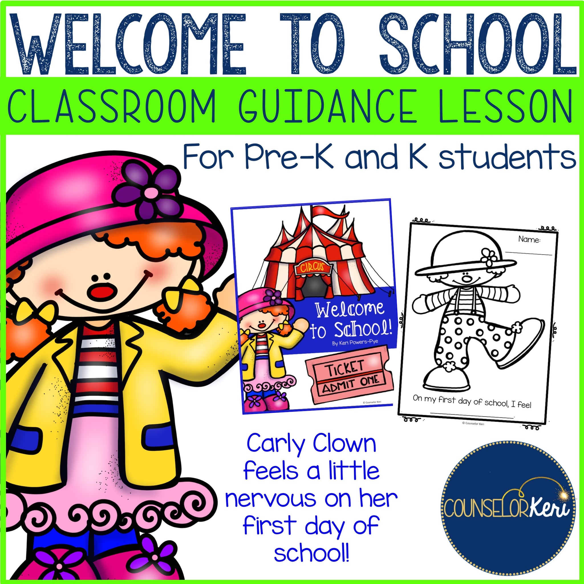 Welcome Lesson Classroom Guidance Lesson: Welcome to School - Pre-K and Kindergarten ...