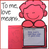 Valentine's Day Writing Prompt Craft Activity for Elementary School Counseling