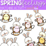 Feelings and Emotions Matching for Easter or Spring Activity School Counseling