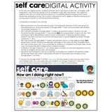 Self Care Digital Activity for Google Slides, Google Classroom Distance Learning