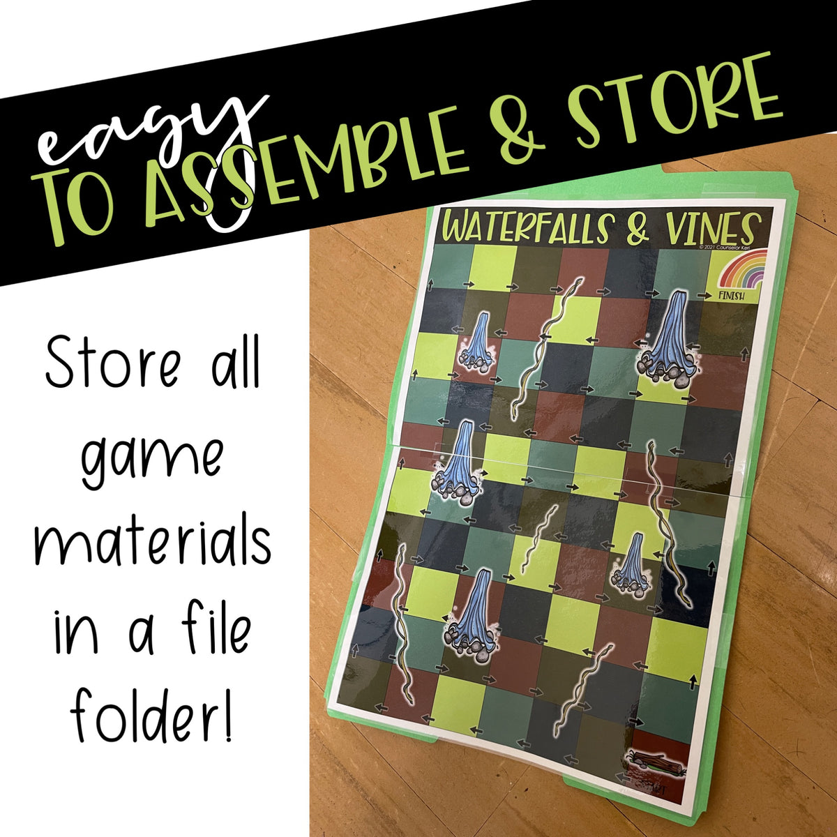 Counseling Game for Any Topic: School Counseling SEL Folder Games ...
