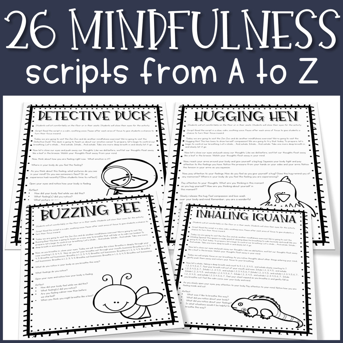 Mindfulness from A to Z: 26 Mindfulness Scripts and Mindfulness Activi ...