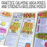 Yoga Lap Book with Yoga Poses for Calming Strategies School Counseling