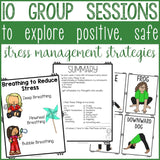 Stress Management Group Counseling Program with Coping Skills Interactive Notebook