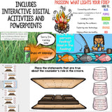 Camping Themed Classroom Guidance Lesson Bundle Unit for Elementary School Counseling