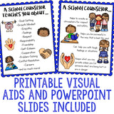 Meet the Counselor Classroom Guidance Lesson Activity Pack School Counseling