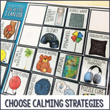 Calm Corner Feelings Check-in And Calming Strategies Choice Board for a File Folder