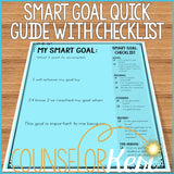SMART Goals Classroom Guidance Lesson for School Counseling SMART Goals Activity