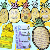 Pineapple Themed Classroom Guidance Lesson Bundle Unit for Early Elementary School Counseling