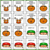 Christmas Feelings Bingo Game - Emotions - Elementary School Counseling