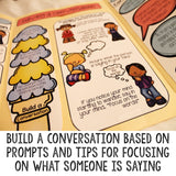 Having a Conversation Social Skills Lap Book - Elementary School Counseling