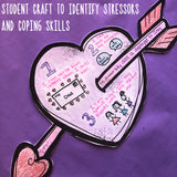 Valentine's Day Coping Skills Activity for Classroom Guidance or Group Activity